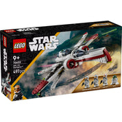  A LEGO Star Wars ARC-170 vadászgép (75402) doboza, melyen a részletgazdag modell és a hozzá tartozó LEGO figurák láthatók.