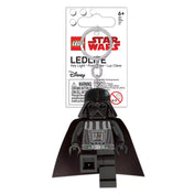 LEGO Star Wars Darth Vader LED kulcstartó a gyári csomagolásban, Star Wars logóval ellátott bliszteren.