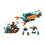 LEGO City -  Submarin de explorari 60379, 842 piese