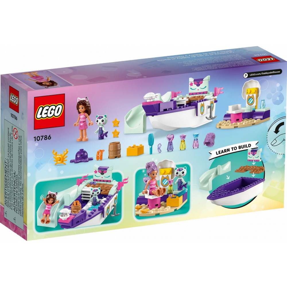 LEGO Gabby s Dollhouse Barca cu spa a lui Gabby si a Pisirenei 10786