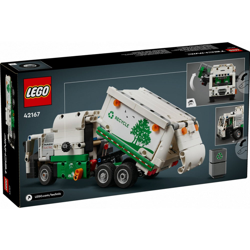 LEGO Technic -  Camion de gunoi Mack LR Electric 42167, 503 piese