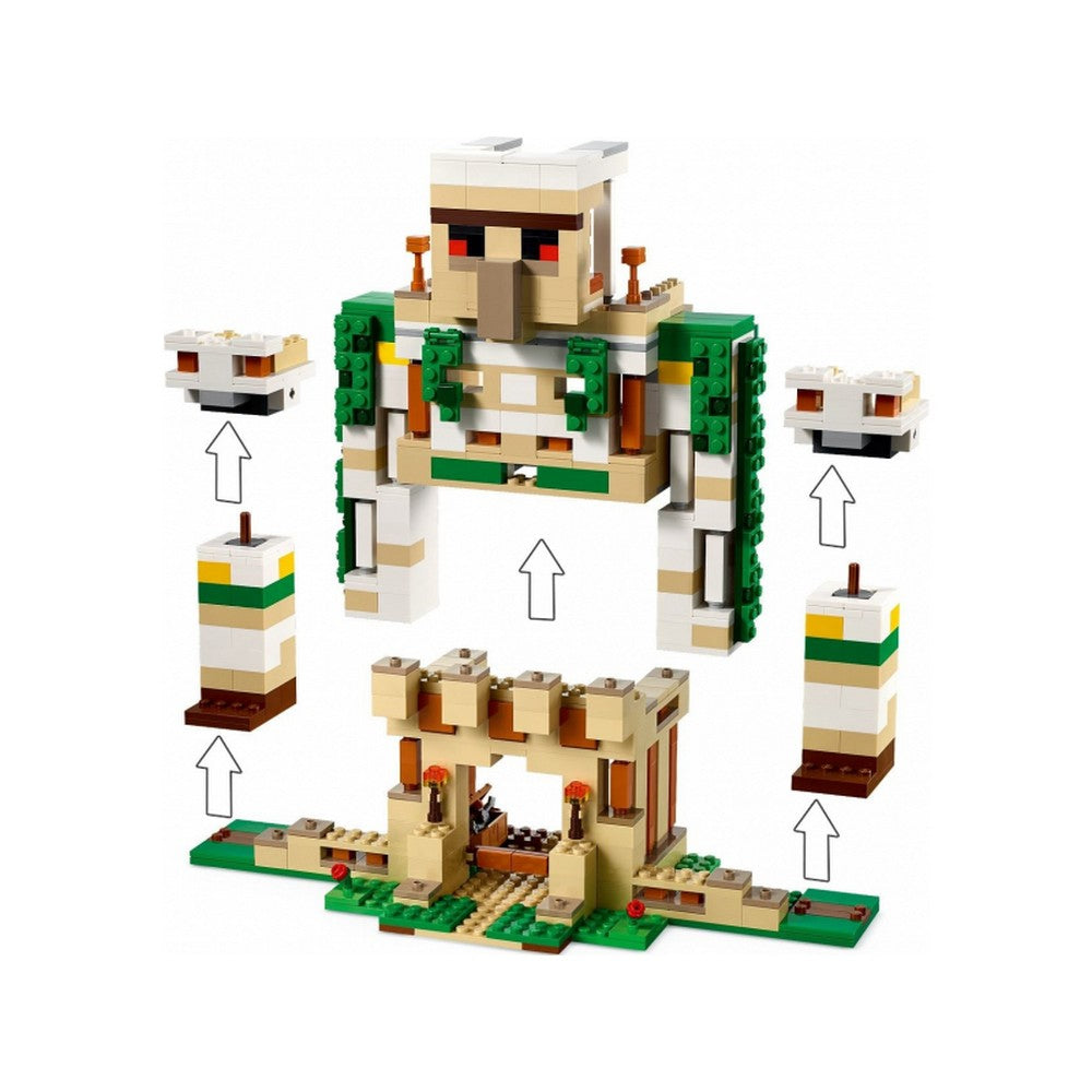 LEGO Minecraft -  Fortareata Golemul de fier 21250, 868 piese