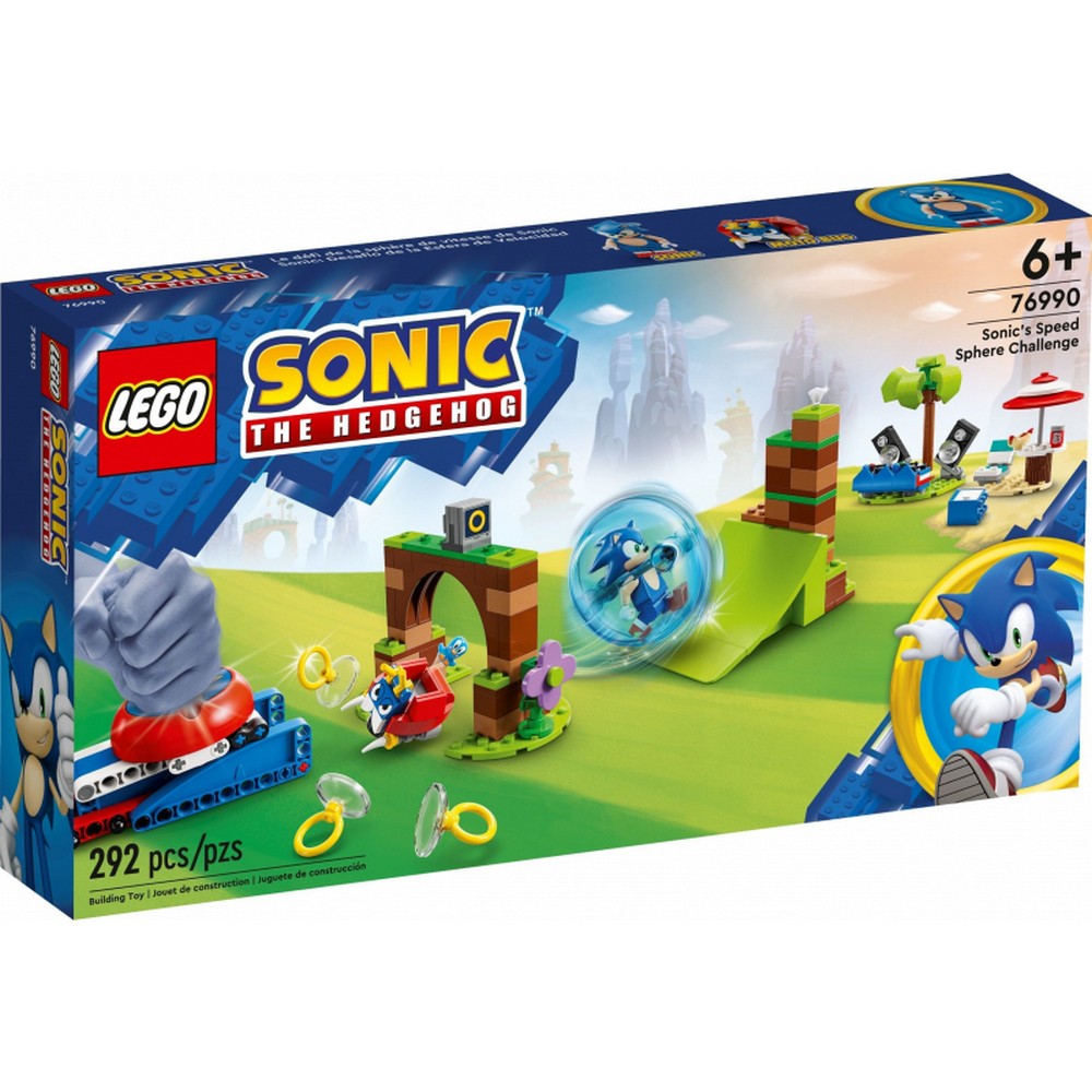 LEGO Sonic the Hedgehog -  Provocarea cu sfera de viteza a lui Sonic 76990, 292 piese