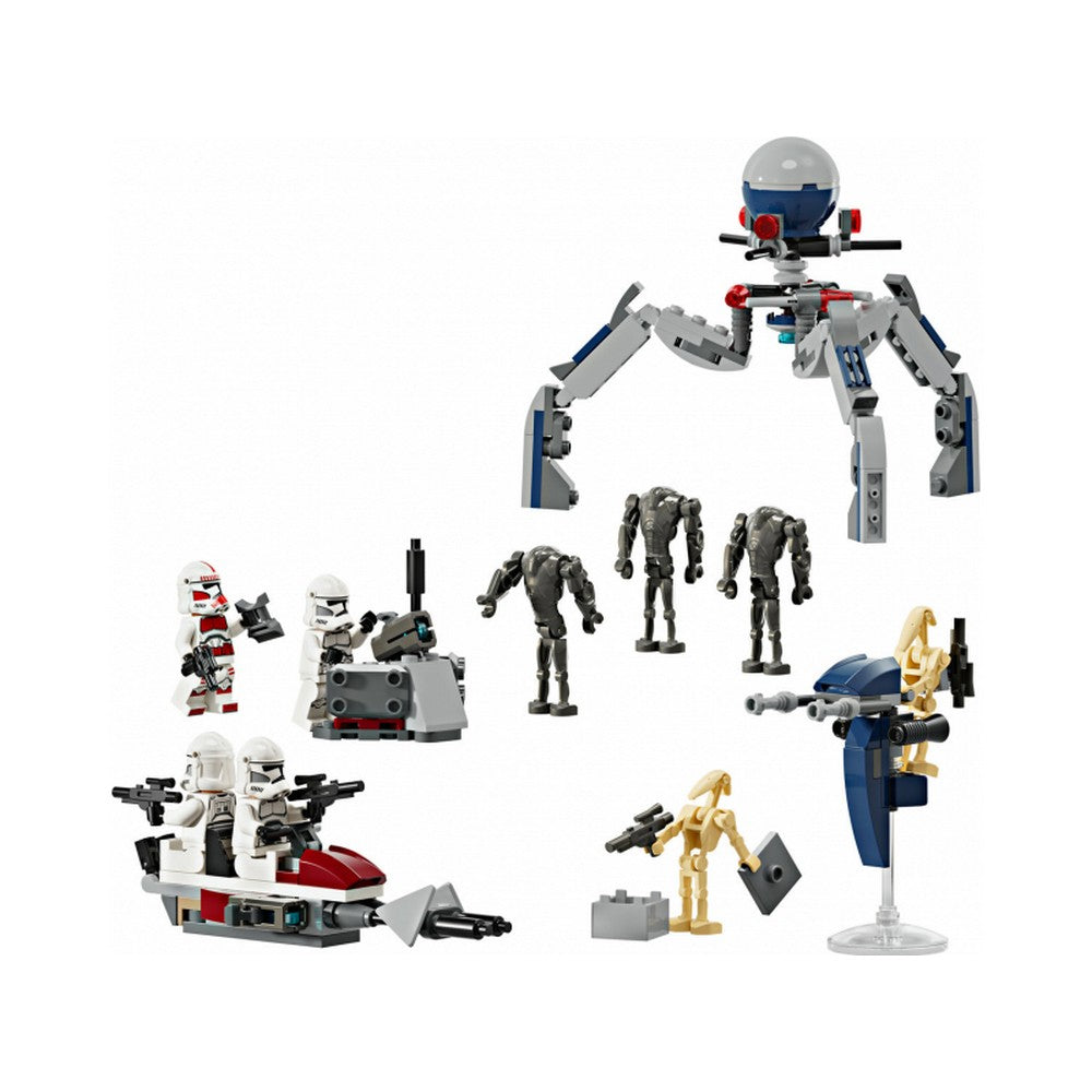 LEGO Star Wars -  Pachet de lupta: Clone Trooper si droid de lupta 75372, 215 piese