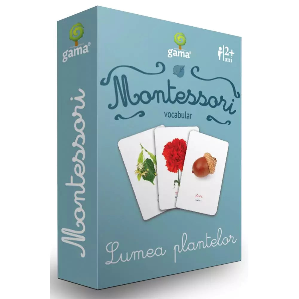 Lumea plantelor - joc educativ Montessori, vocabular