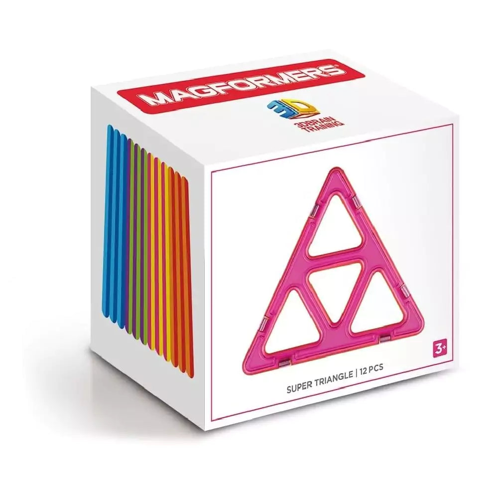 Magformers Super Triangle Set - 12 piese in forma de triunghi