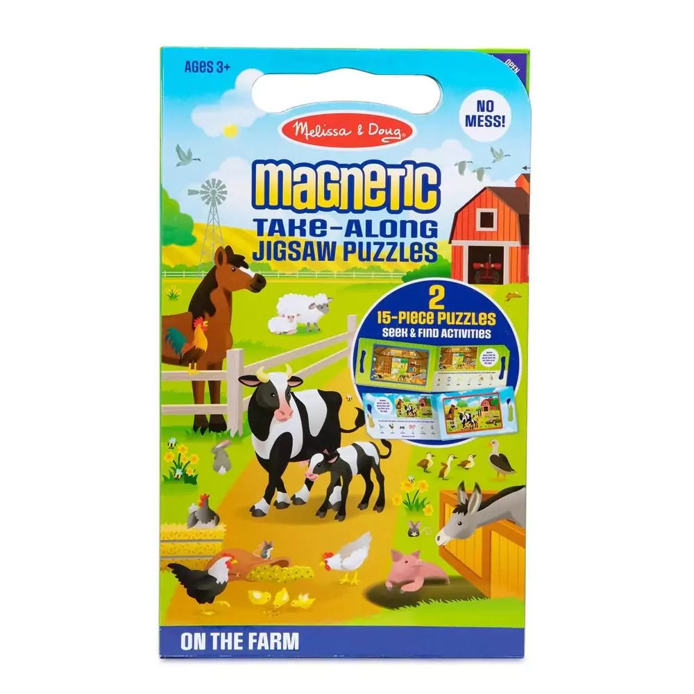 Puzzle magnetic, fermă, Melissa & Doug