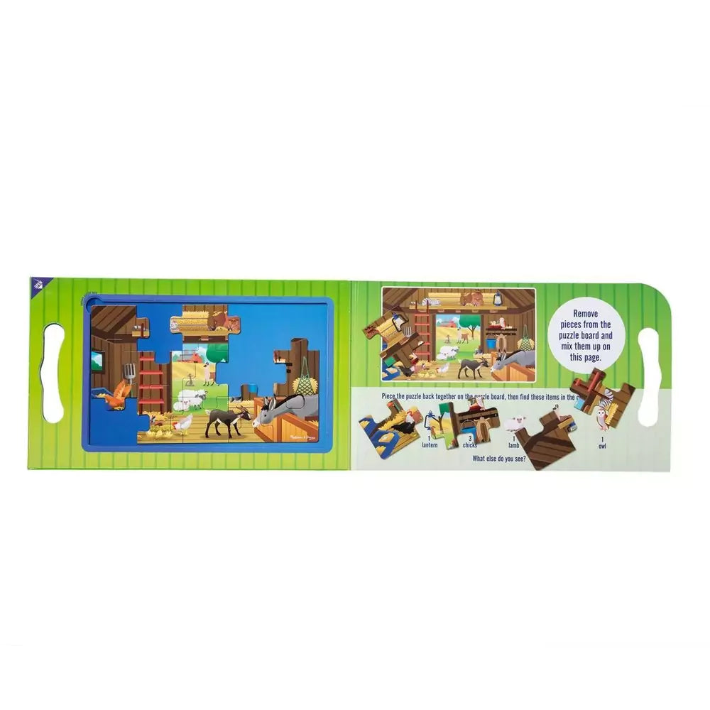 Melissa & Doug, mágneses puzzle, farm