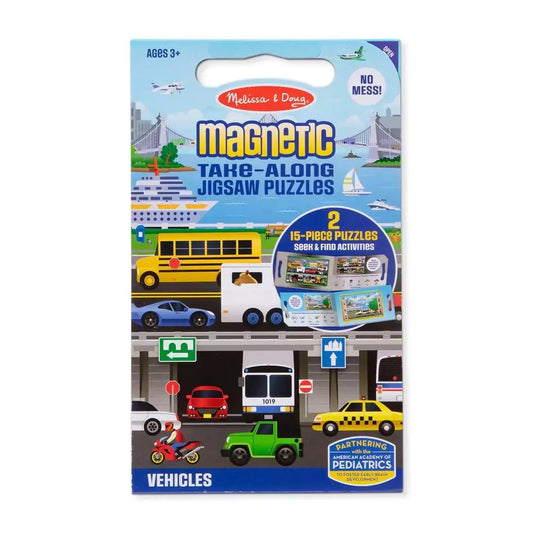 Puzzle magnetic, vehicule, Melissa & Doug