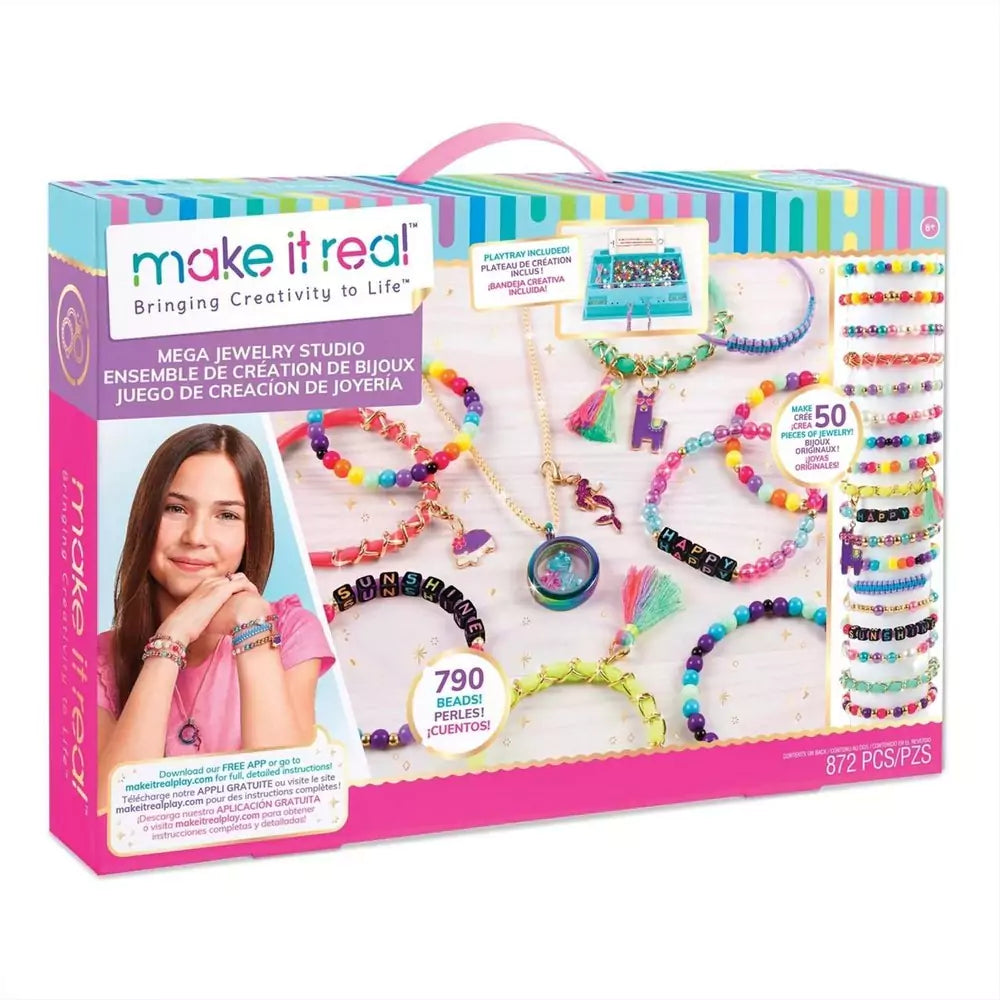 Make it Real -  Mega Jewelry Studio, kit de creare bijuterii cutie