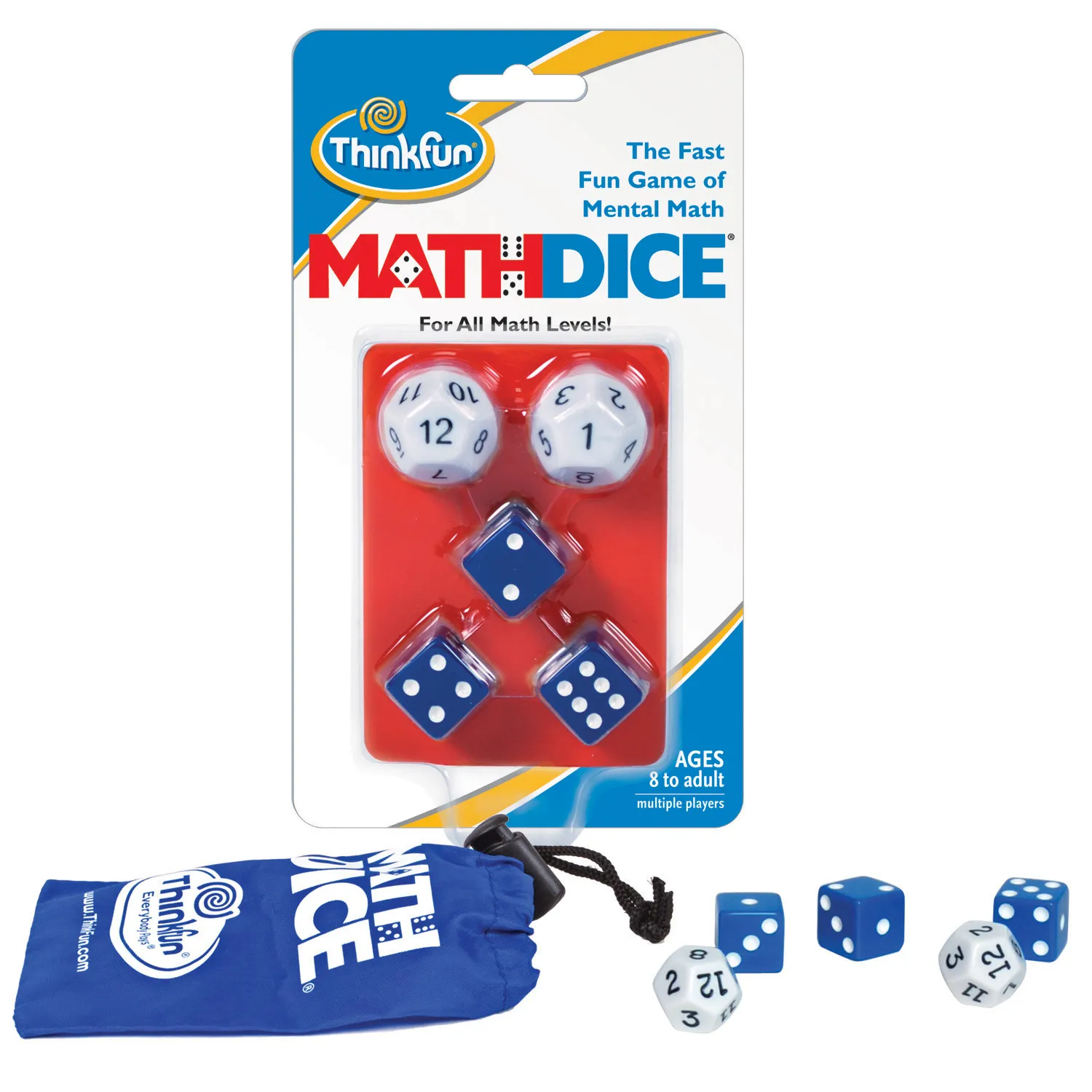 Math Dice - A gyors, szórakoztató kockajáték az agyi matematikához joc de societate în limba engleză