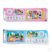 Melissa & Doug mágneses kirakó – Hercegnők két kinyitott oldala, báltermi és kerti jelenetekkel, valamint kiegészítő keresd és találd feladatokkal.