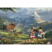 Puzzle Schmidt: Mickey și Minnie în Alpi, 1000 de piese