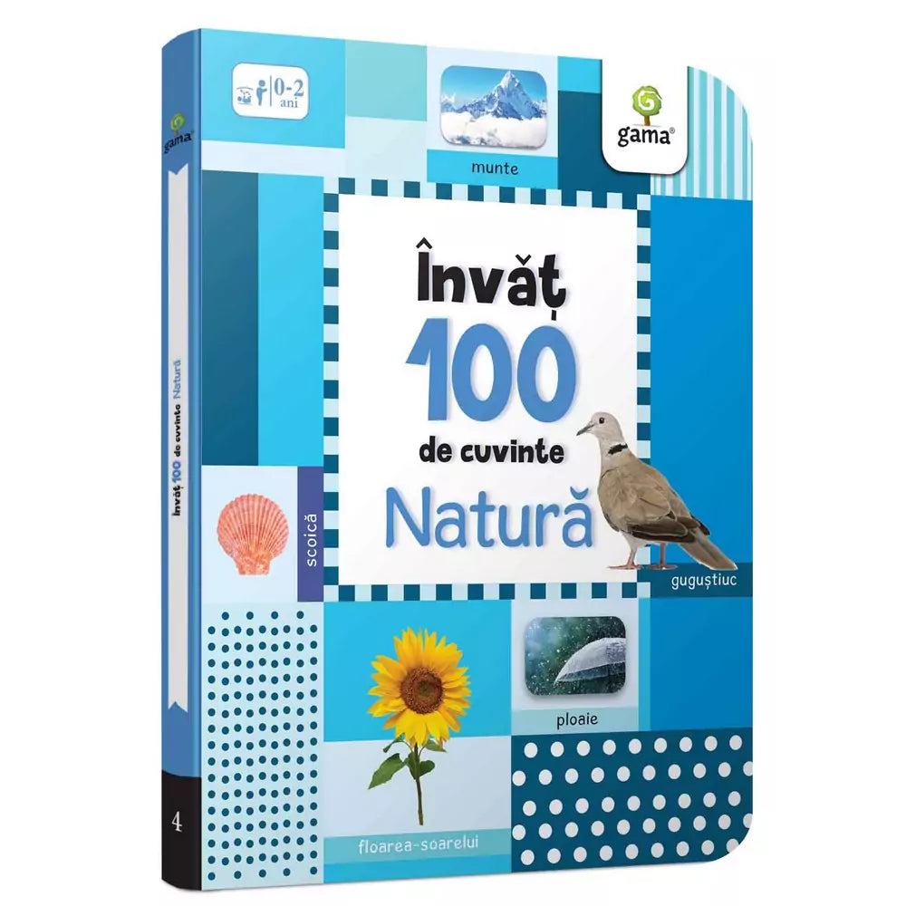 Natura, Învâț 100 de cuvinte - Carte Cartonată 