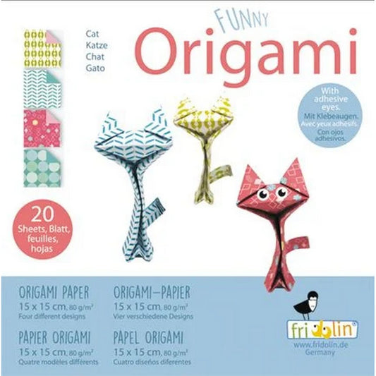 Pisici - Origami amuzant Fridolin - prefata ambalaj