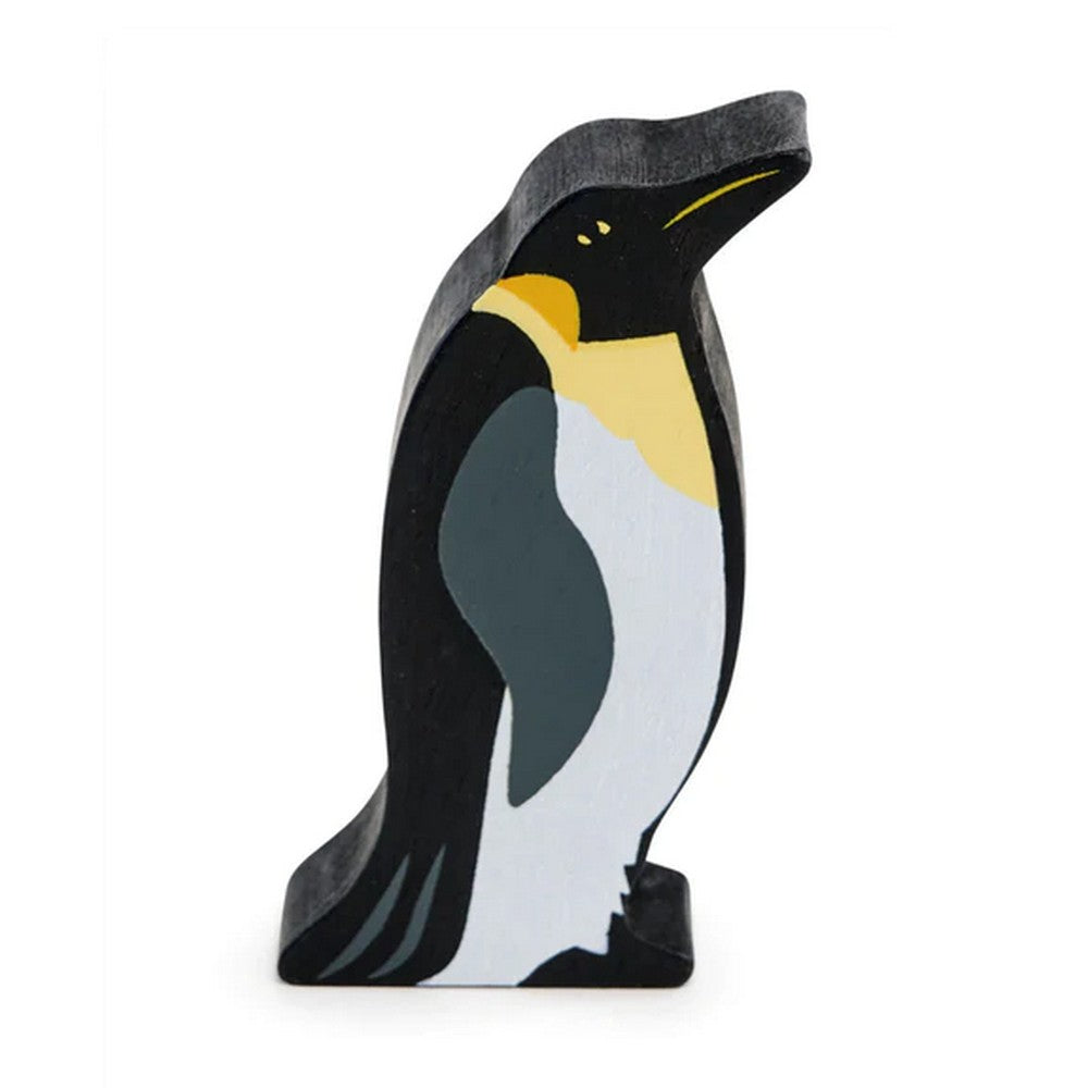 Figurina Pinguin regal, din lemn premium - King Penguin - TL4850