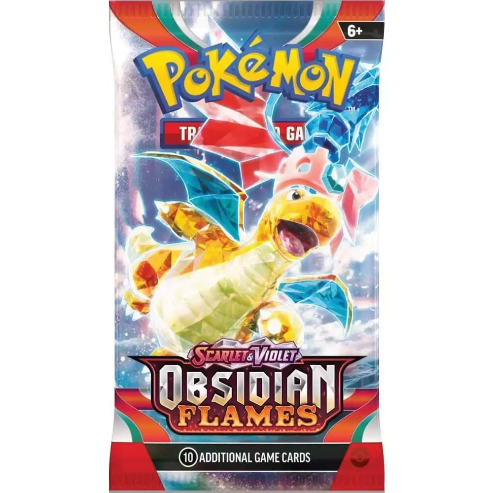 Pokémon Scarlet & Violet Obsidian Flames - Booster Pack cu 10 cărți