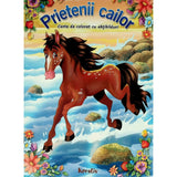 Prietenii cailor carte de colorat și cu abțibilduri în limba română