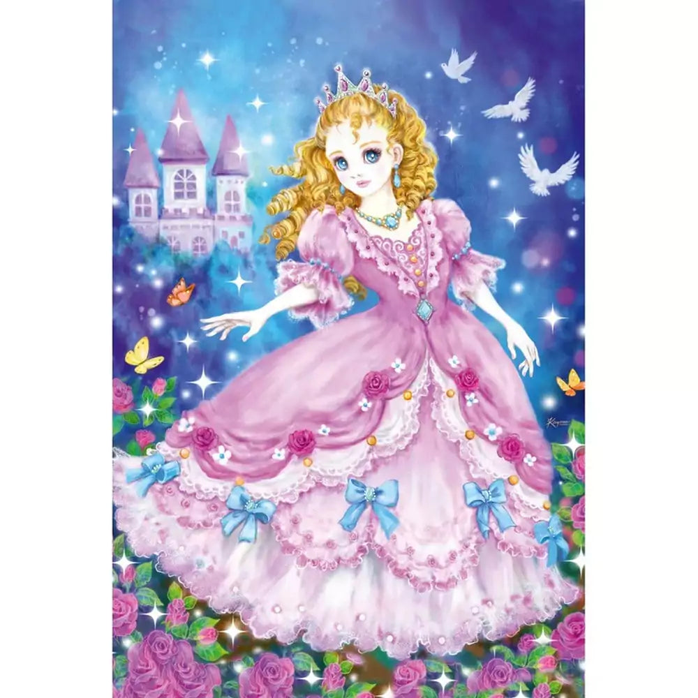 Puzzle Schmidt: Printesa, zana si sirena, Set de 3 x 48 piese + Cadou: poster