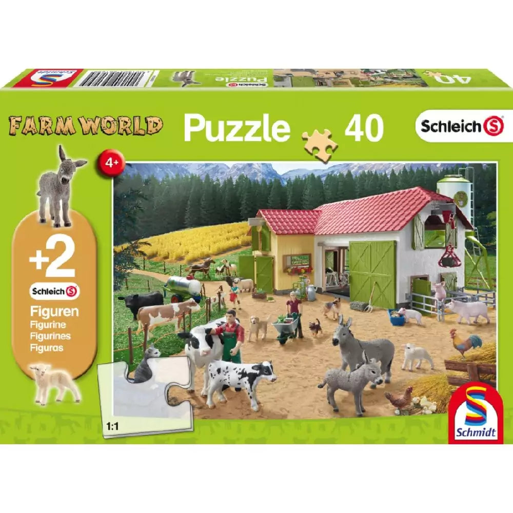 O zi la fermă - Puzzle Schmidt 40 piese Poza cutie