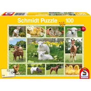 Puzzle Schmidt - Animalele de la fermă, 100 de piese