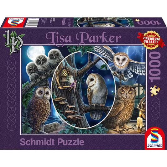 Puzzle Schmidt: Lisa Parker - Bufnițele misterioase, 1000 piese