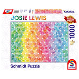 Puzzle Schmidt: Josie Lewis; Triunghiuri colorate, 1000 de piese