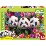 Puzzle Schmidt: Trioul Urșilor Panda, 200 de piese