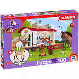 Puzzle Schmidt: Foc de tabără lângă rulotă, 100 piese