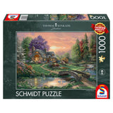 Puzzle Schmidt Thomas Kinkade: Retragerea iubitilor, 1000 piese