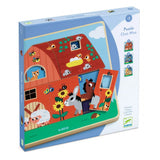 Djeco Locuitorii grajdului - Puzzle din lemn - Chez Moo - DJ01482
