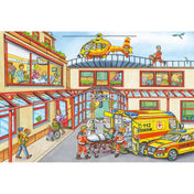Puzzle Schmidt - Elicopter de salvare, 100 de piese + Cadou: Model elicopter de salvare