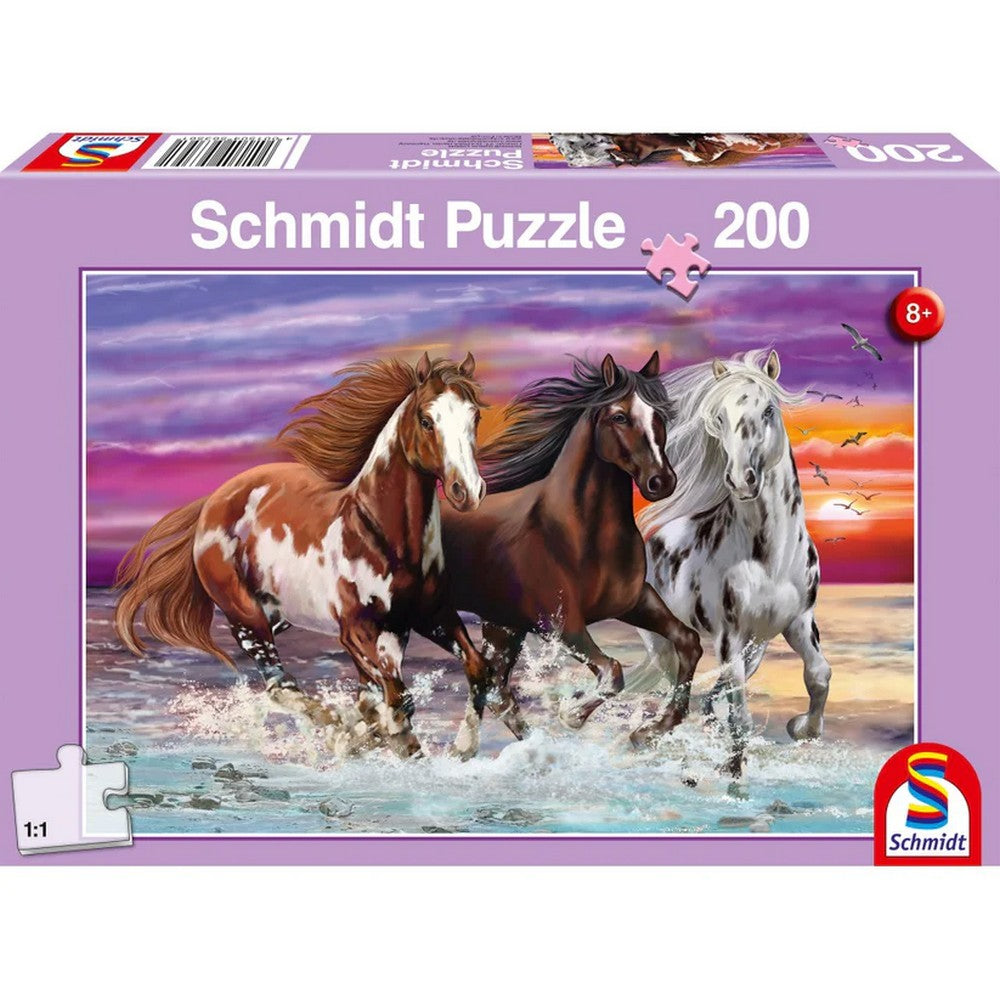 Puzzle Schmidt - Cai sălbatici, 200 de piese