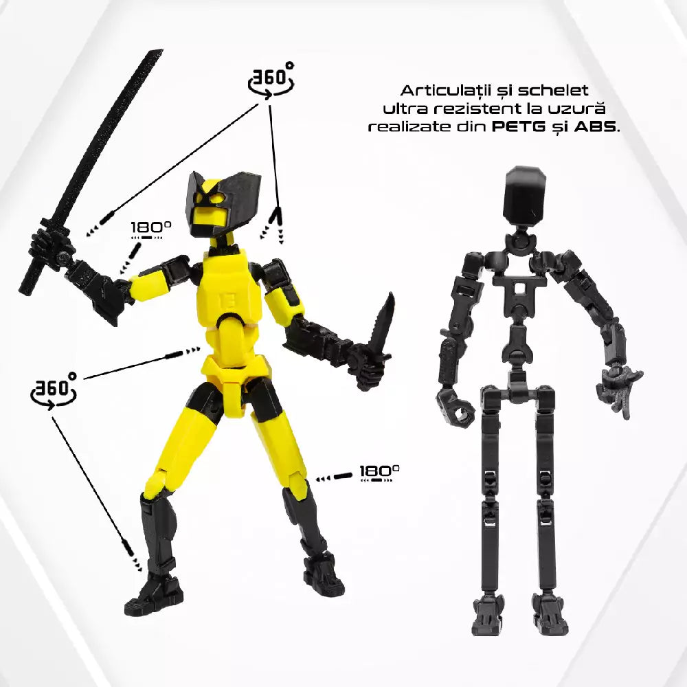 Robot figurina 3D cu articulatii R13 - Wolverine