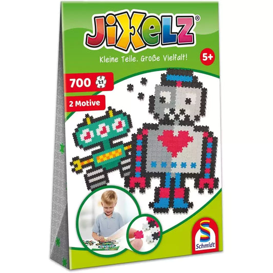 Puzzle Jixelz: Robot, 700 piese cutia