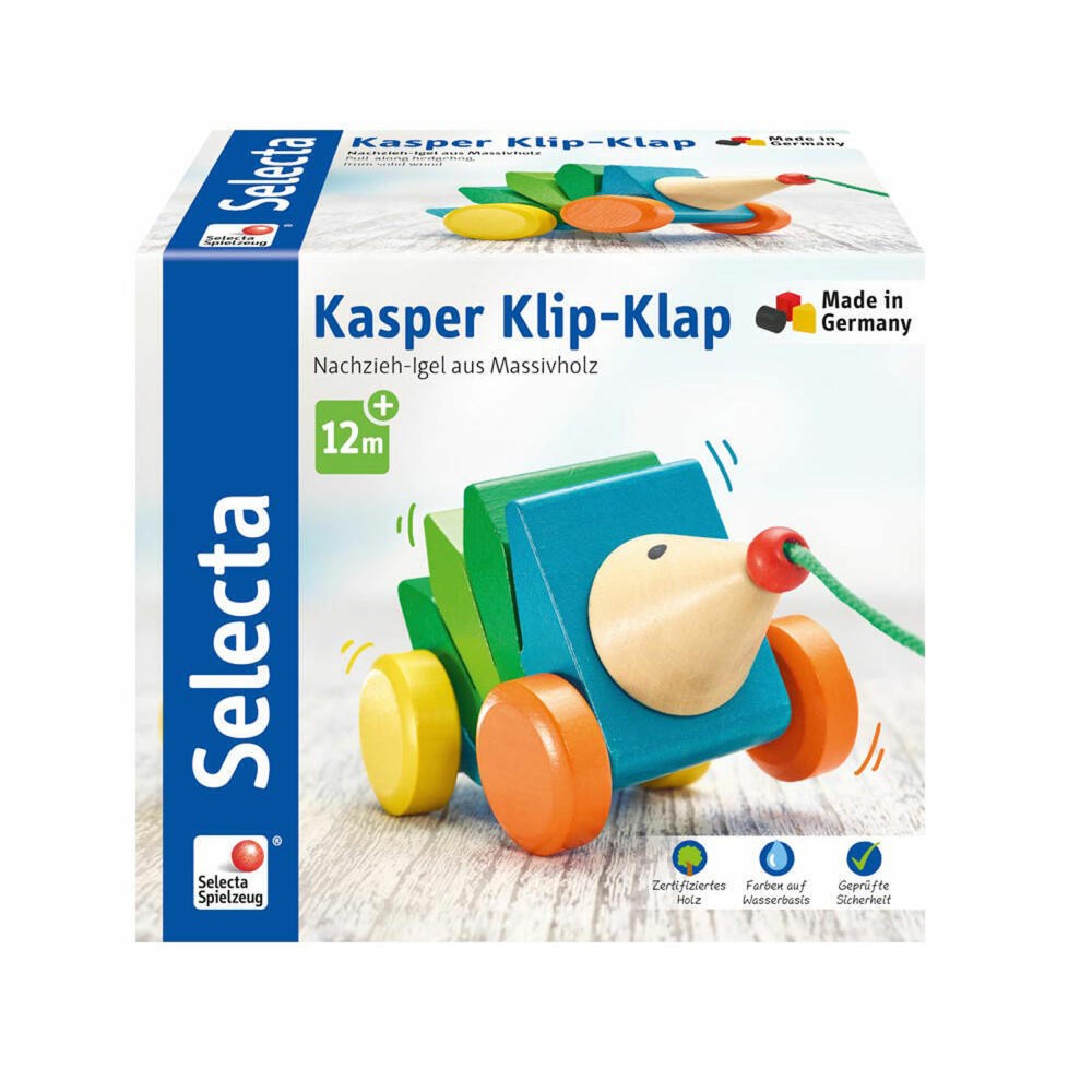 Selecta - Kasper Klip-Klap - jucărie de tras prefata cutie