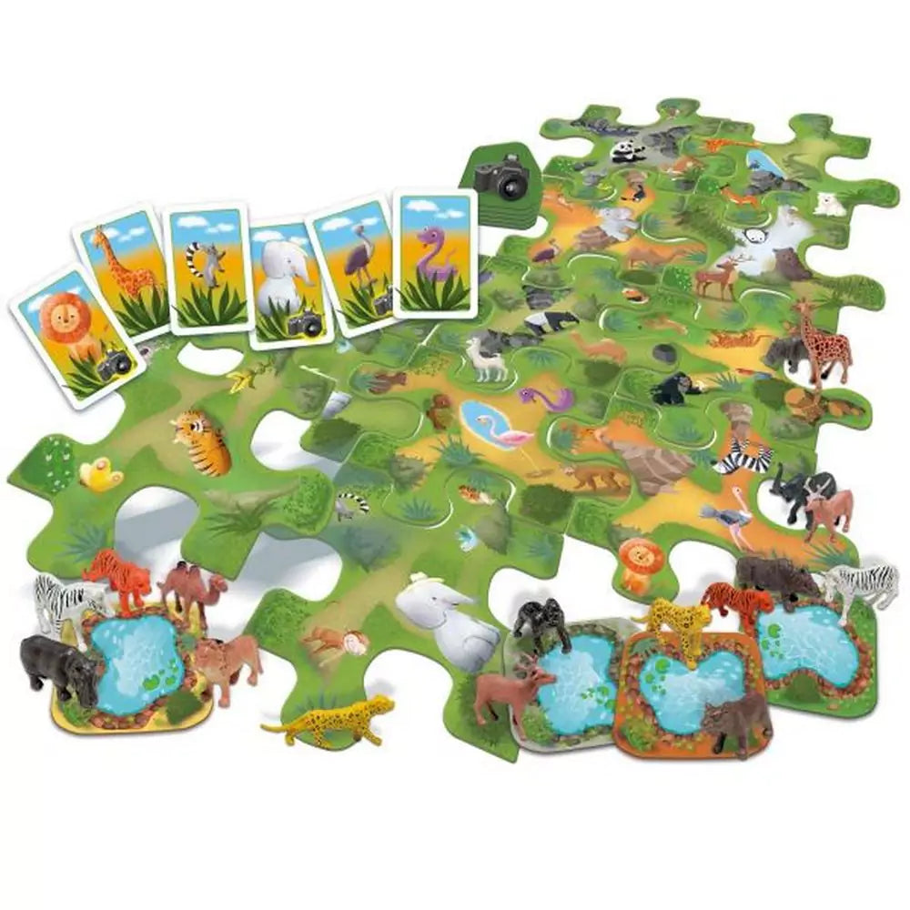 Sa explorim in safari! - joc educativ piese de joc, tabla de joc
