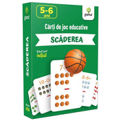 Scăderea - joc educativ pentru scăderea numerelor de la 1 la 10 în limba română