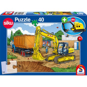 Puzzle Schmidt - Excavator, 40 de piese + Cadou: Model excavator