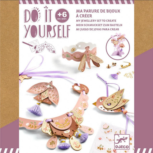 Djeco Set DIY bijuterii Miss Rosefinch prefata ambalaj