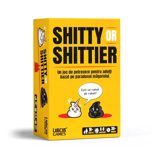 Shitty or Shittier joc de petrecere cutia