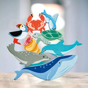  Sirály, prémium minőségű fából, Tender Leaf Toys mellett kapható különböző színes tengeri élőlényekből álló fa figura készlet, amely kreatív építésre ösztönöz.