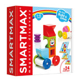 SmartMax Primul meu set de construcție magnetic cu mașină, 8 piese