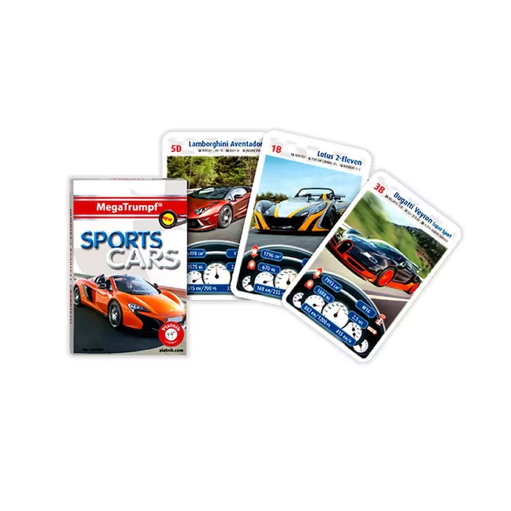 Sports cars - kvartett kártyajáték