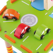 Stație de benzină cu parcare, lift și loc de aterizare pentru elicopter Viga Toys