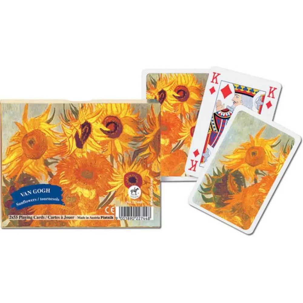 Set de cărți 2x55 -  Van Gogh: Sunflowers