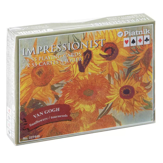 Set de cărți 2x55 -  Van Gogh: Sunflowers