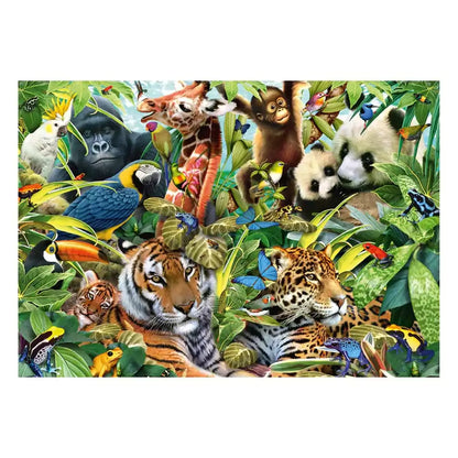 Puzzle Schmidt: Regatul colorat al animalelor, 1500 piese