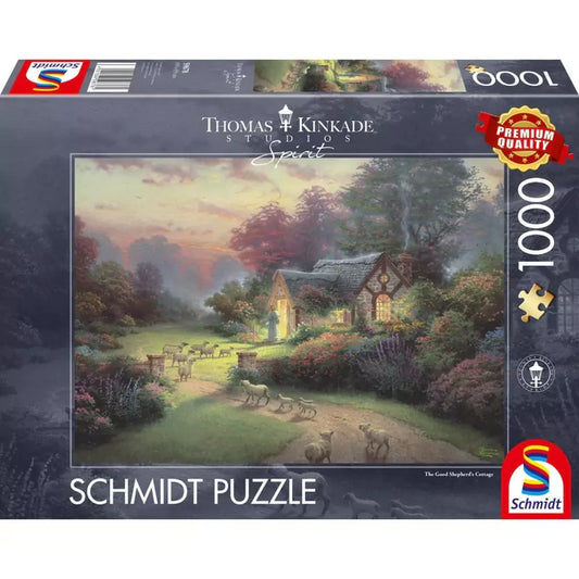 Puzzle Schmidt: Thomas Kinkade - Spirit - Caminul Bunului Pastor, 1000 piese