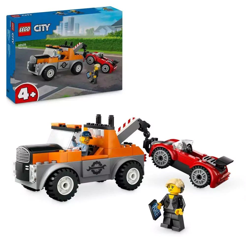 LEGO City Camionetă de tractare și mașină sport 60435